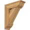 Ekena Millwork Traditional Traditional Rough Sawn Bracket w/ Offset Brace, Western Red Cedar, 8"W x 24"D x 28"H BKT0806X24X28TRA01RWR - alternate 1